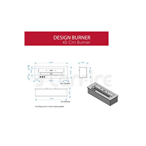 Copart 45 Cm Design Burner Bacasız Şömine
