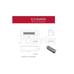 Copart 34 Cm Eco Burner Bacasız Şömine