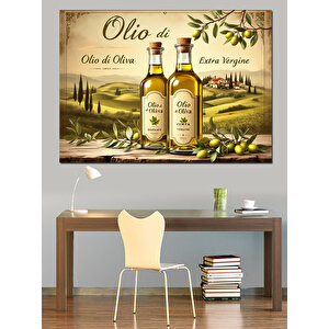 Zeytinyağı Reklamı Dekoratif Kanvas - Mdf Ahşap Tablo 50x70 cm