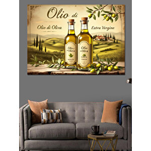 Zeytinyağı Reklamı Dekoratif Kanvas - Mdf Ahşap Tablo 35x50 cm