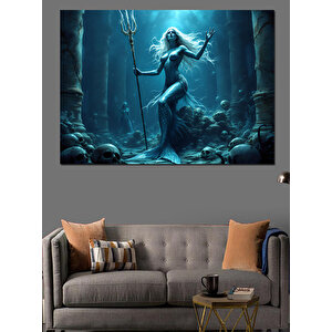 Neptün’ün Derinlikleri Dekoratif Kanvas - Mdf Ahşap Tablo