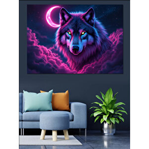 Parlayan Gece Kurdu Dekoratif Kanvas - Mdf Ahşap Tablo 50x70 cm