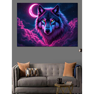 Parlayan Gece Kurdu Dekoratif Kanvas - Mdf Ahşap Tablo 50x70 cm