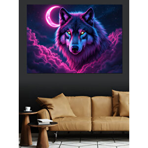 Parlayan Gece Kurdu Dekoratif Kanvas - Mdf Ahşap Tablo 35x50 cm