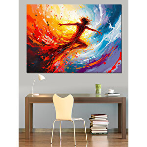 Alevli Dönüş Yapan Kadın Dekoratif Kanvas - Mdf Ahşap Tablo