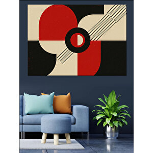 Geometrik Soyut Kompozisyon Dekoratif Kanvas - Mdf Ahşap Tablo