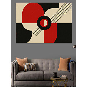 Geometrik Soyut Kompozisyon Dekoratif Kanvas - Mdf Ahşap Tablo 25x35 cm