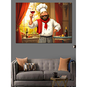 Şefin Mutfağında Lezzetler Dekoratif Kanvas - Mdf Ahşap Tablo