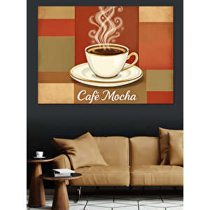 Café Mocha Posteri Dekoratif Kanvas - Mdf Ahşap Tablo 35x50 cm