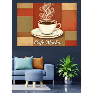 Café Mocha Posteri Dekoratif Kanvas - Mdf Ahşap Tablo 35x50 cm