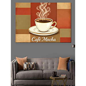 Café Mocha Posteri Dekoratif Kanvas - Mdf Ahşap Tablo 35x50 cm