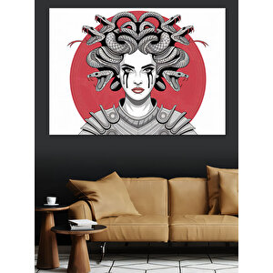 Medusa Dekoratif Kanvas - Mdf Ahşap Tablo 100x140 cm