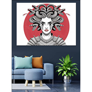 Medusa Dekoratif Kanvas - Mdf Ahşap Tablo 100x140 cm