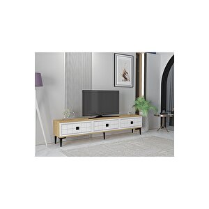 Tsa1801db - Yuka Tv Stand Safi̇rmeşe-beyaz 180cm