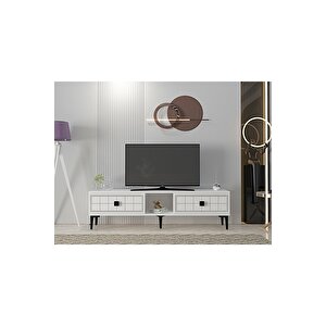 TSA1501b - Yuka Tv Stand Beyaz 150cm Beyaz