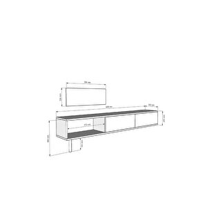 TSA1801A - Yuka Tv Stand Antrasi̇t 180cm