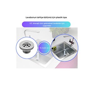 Gri Renk Lavabo Sifonu – Standart Ölçü, Sızdırmaz Ve Dayanıklı Yapı | Kolay Montajlı Tasarım
