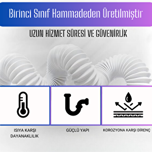 Sabit Kafalı Plastik Körüklü Lavabo Sifonu