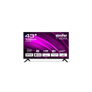 43sfsv4n 109 Ekran 43 " Vidaa Smart Led Fhd Televizyon