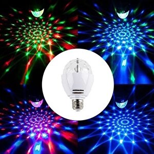 3w Led Disco Ampul 360 Derece Dönen E27
