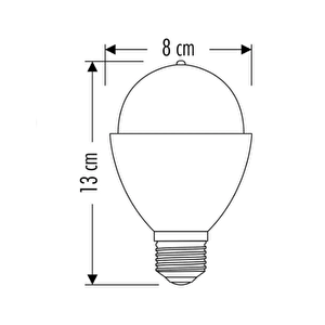 3w Led Disco Ampul 360 Derece Dönen E27