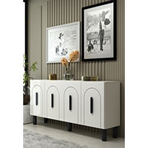Yosunct (kb150) Bohem Konsol beyaz-beyaz-siyah kulp Beyaz-Siyah