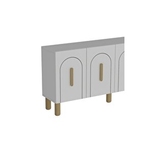 Yosunct (kb150) Bohem Konsol beyaz-beyaz-safir kulp