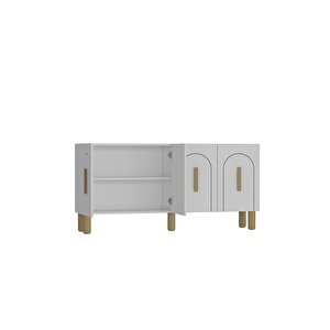 Yosunct (kb150) Bohem Konsol beyaz-beyaz-safir kulp