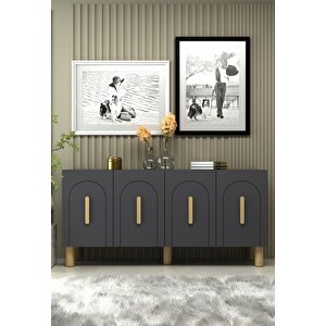Yosunct (kb150) Bohem Konsol antrasit-antrasit-safir kulp Antrasit Safir