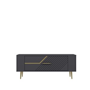 Retrolp5ct Tv Sehpasi ANTRASİT-ALTIN Antrasit Gold