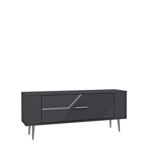 Retrolp5ct Tv Sehpasi ANTRASİT-GÜMÜŞ