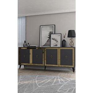 Bennerct (kx180) Konsol ANTRASİT-ALTIN Antrasit Gold