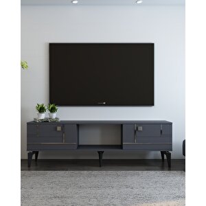 Maderadd Tv Sehpası ANTRASİT-GÜMÜŞ Antrasit Gümüş