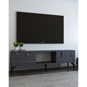 Maderadd Tv Sehpası ANTRASİT-GÜMÜŞ Antrasit Gümüş