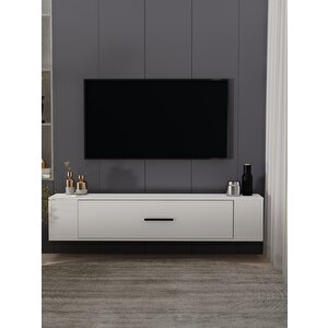 Restosct Duvara Montaj Tv Sehpasi BEYAZ Beyaz