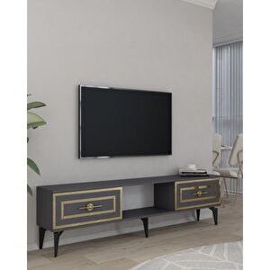 Vi̇oladd Tv Sehpasi ANTRASİT-ALTIN Antrasit Gold