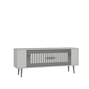 Retrolp3ct Tv Sehpasi beyaz-gümüş