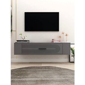 Restol3ct Duvara Montaj Tv Sehpasi ANTRASİT Antrasit