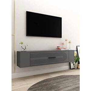 Restol3ct Duvara Montaj Tv Sehpasi ANTRASİT Antrasit