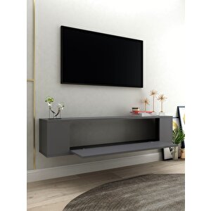 Restol3ct Duvara Montaj Tv Sehpasi ANTRASİT Antrasit