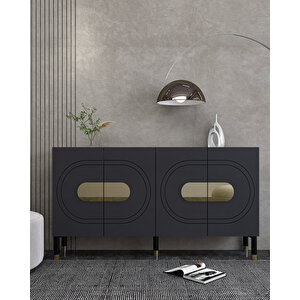 Demetct (kb150) Konsol antrasit-altın Antrasit Gold
