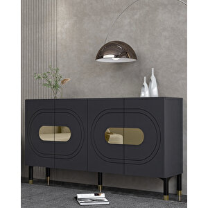 Demetct (kb150) Konsol antrasit-altın Antrasit Gold