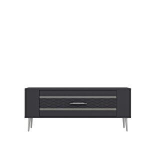 Retrolp2ct Tv  Sehpasi beyaz-gümüş Beyaz-Gümüş