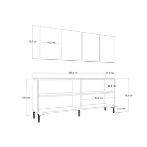 Si̇mgect (kx180) Konsol ANTRASİT-ALTIN