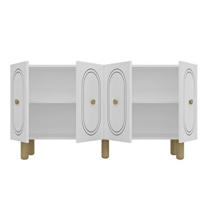 Polenct Bohem Konsol (kb150), Bohem Tv Üni̇tesi̇ 2 Li̇ Salon Takimi beyaz