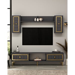 Ori̇onct Tv Üni̇tesi̇ Takimi antrasit-altın Antrasit Gold