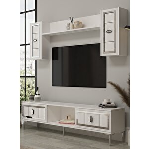 Ori̇onct Tv Üni̇tesi̇ Takimi beyaz-gümüş Beyaz-Gümüş