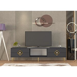 Robberct Tv Sehpasi antrasit-altın Antrasit Gold