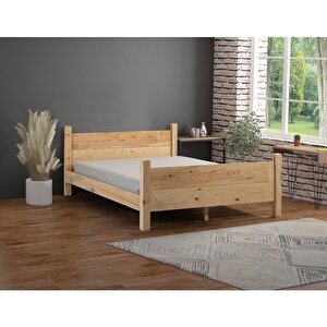 Melani İthal Çam Masif Ahşap Karyola 160x200