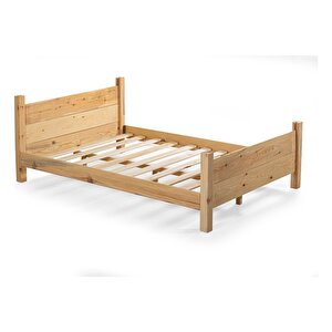 Melani İthal Çam Masif Ahşap Karyola 160x200